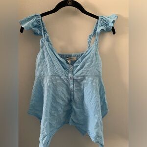 Urban Outfitters small flowy blue top